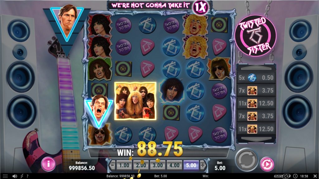 twisted sister slot game